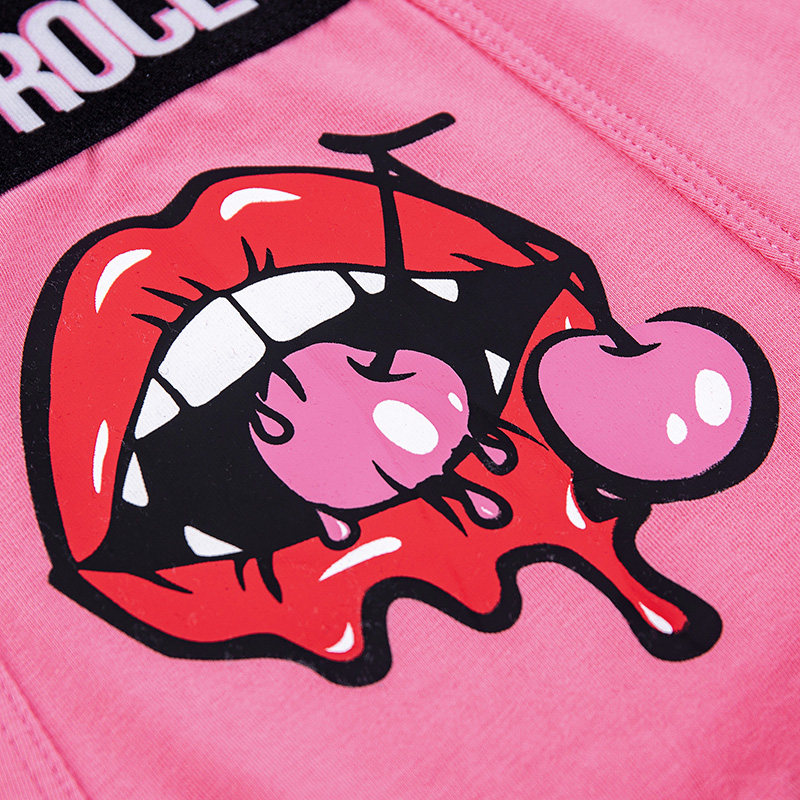 theprocess新款男士粉内裤底裤弹力棉质搞怪卡通短裤头送男友礼物