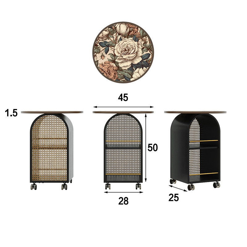 实木彩绘移动边几收纳储藏定制彩绘座面床头柜客厅沙发边柜边几,淘宝优惠券,粉丝福利购,淘宝优惠卷