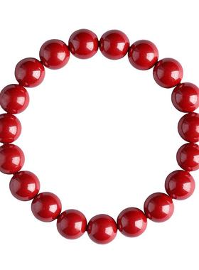 本命年纯天然原矿朱砂手链