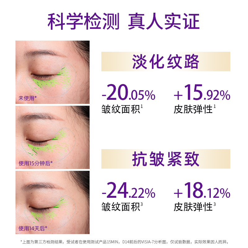 朵可丽抗皱紧致微乳眼膜淡化细纹黑眼圈提拉紧致提亮肤色补水保湿