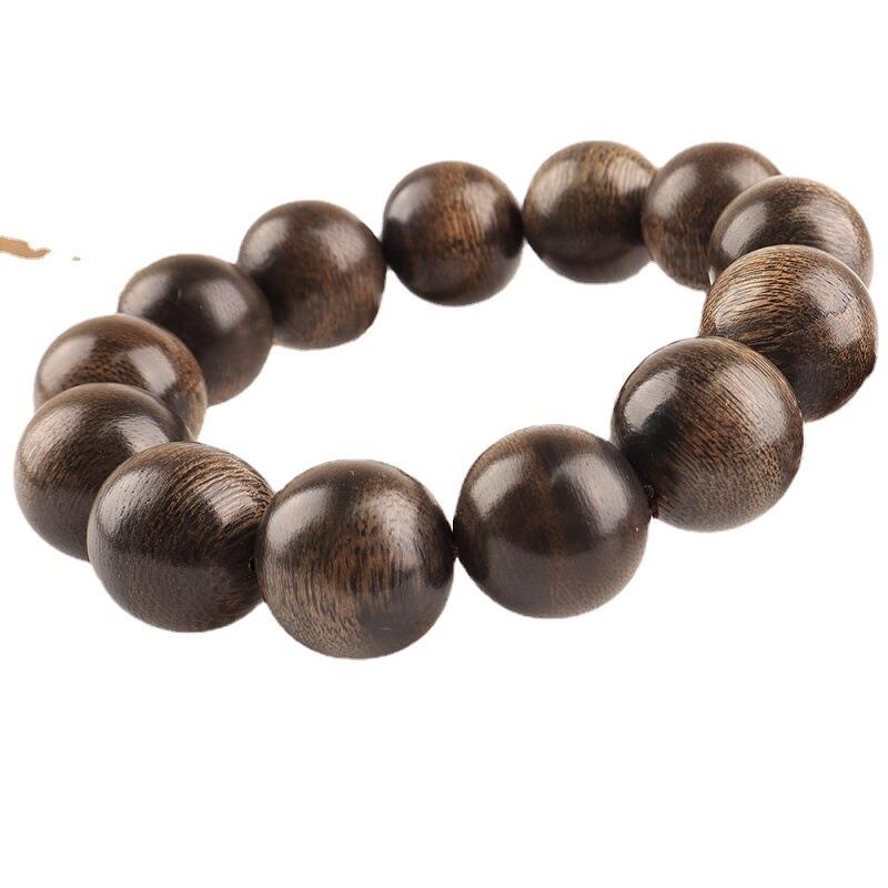 加里曼丹沉香木手串2.0佛珠文玩男女手串手链8mm108颗念珠 - 图3