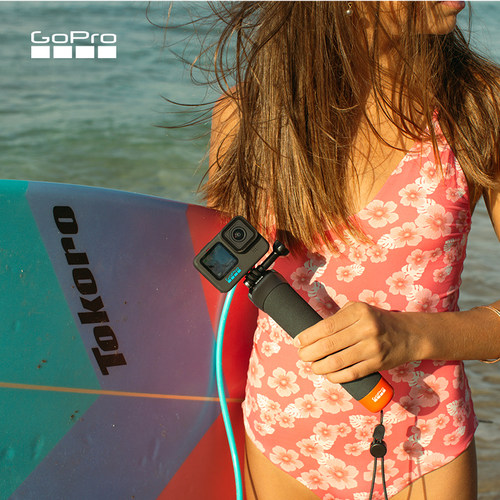 GoPro相机通用 漂浮手柄 防滑水上运动漂浮式把手 内含腕带 - 图1