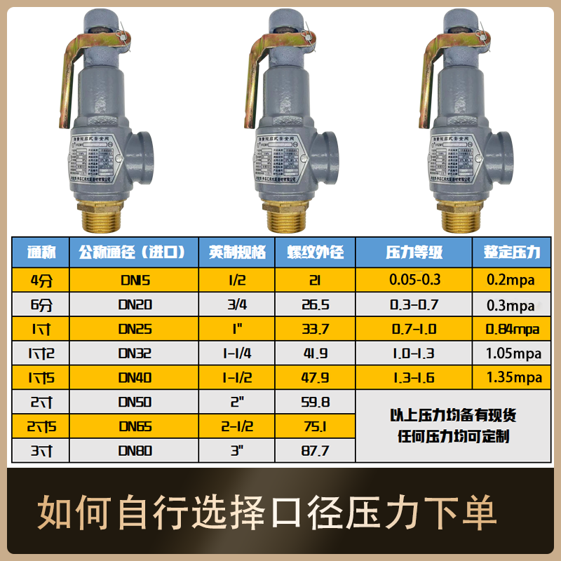 青岛汇丰安全阀A27T-10 A27T-16微启式储气罐安全阀全启式A28H-16 - 图1