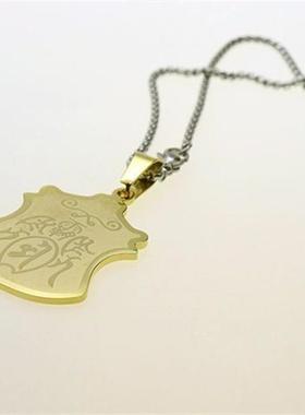 2023辛癸卯年李居明钛钢三合霸王令 钛钢吊坠 配不锈钢链小挂件