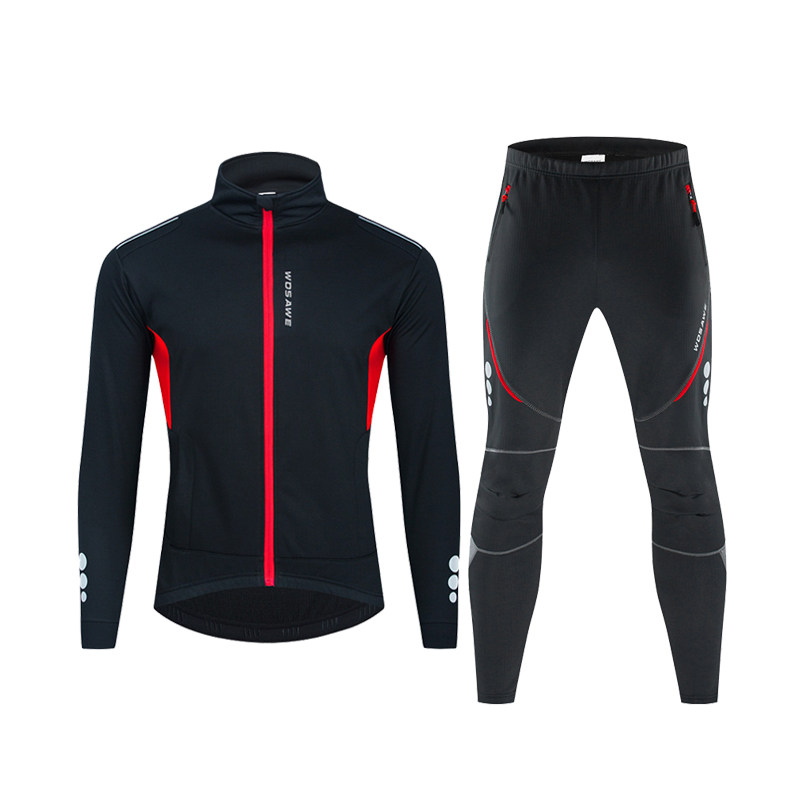 wosawe山地秋冬季抓绒长袖骑行服 wosawe骑行服