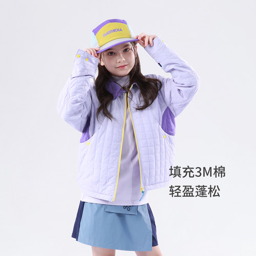 inknowing2025秋冬儿童三防保暖棉服男女童防风防水3M棉上衣外套 - 图0