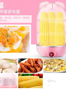 早餐神器 家用蒸蛋器多功能煮蛋器自动断电蒸迷你宝宝蒸鸡蛋羹机