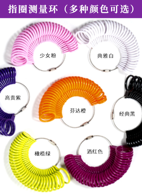 塑料戒指圈测量港码圈号标准尺寸