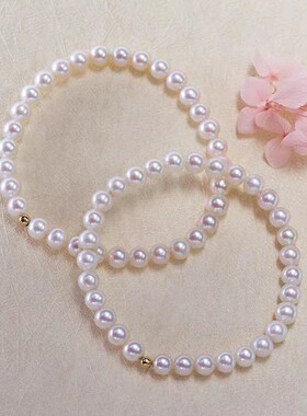 天然淡水珍珠银镀手链