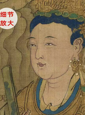 宋人画佛像轴天龙八部高清艺术微