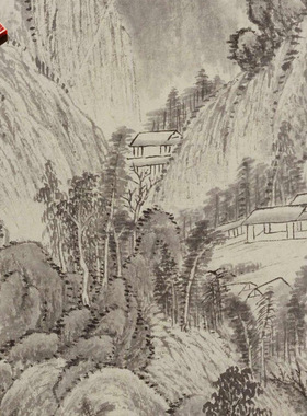 清代吴历拟古脱古图古代山水名画