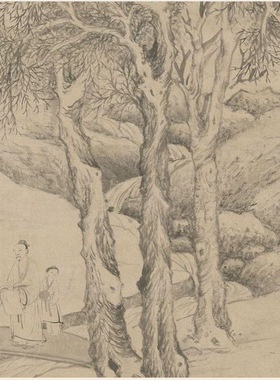 文徵明临溪幽赏图名家山水人物