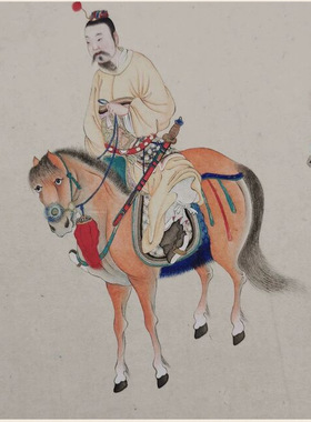 朱宣初昭君出塞图复古书画人物