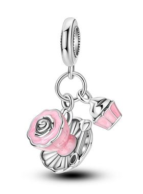 潘家珠子铜镀s925银厨娘吊饰DIY搭配项链吊坠手链串珠散珠小饰品