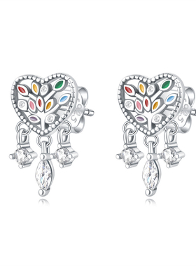 原创新品潘家风格手链珠子s925纯银手串配饰串珠椰树海星吊坠