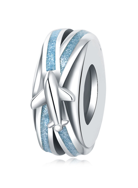 DIY潘家风格手链手串外太空星球串珠925纯银可爱猫咪宇航员吊坠