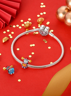 2025潘家风格珠子原创diy串珠财神爷串饰DIY饰品配件手链