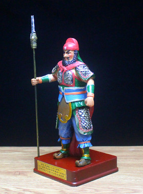 三国人物张飞中式风桃园结义雕像