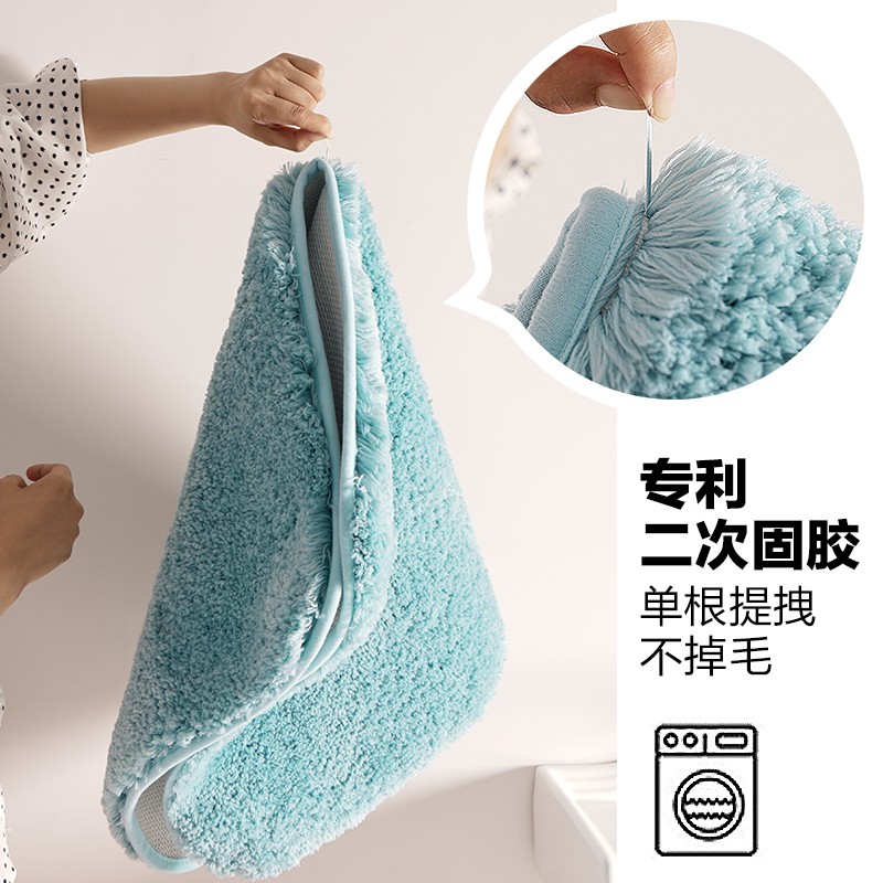 Bathroom shower room bedroom bathroom absorbent floor mat bay window carpet bedside can be solid color