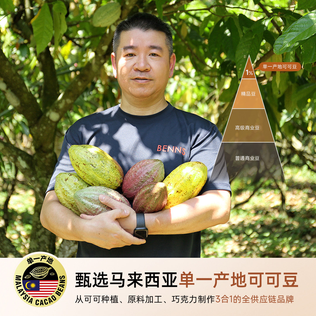 benns贝纳丝纯可可脂休闲解馋零食果仁巧克力手抓包3包,淘宝优惠券,粉丝福利购,淘宝优惠卷