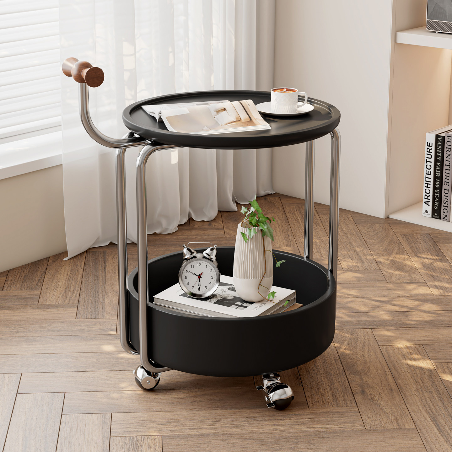 边几客厅家用沙发小户型移动推车轻奢现代简约高级感侘寂风小茶台,淘宝优惠券,粉丝福利购,淘宝优惠卷