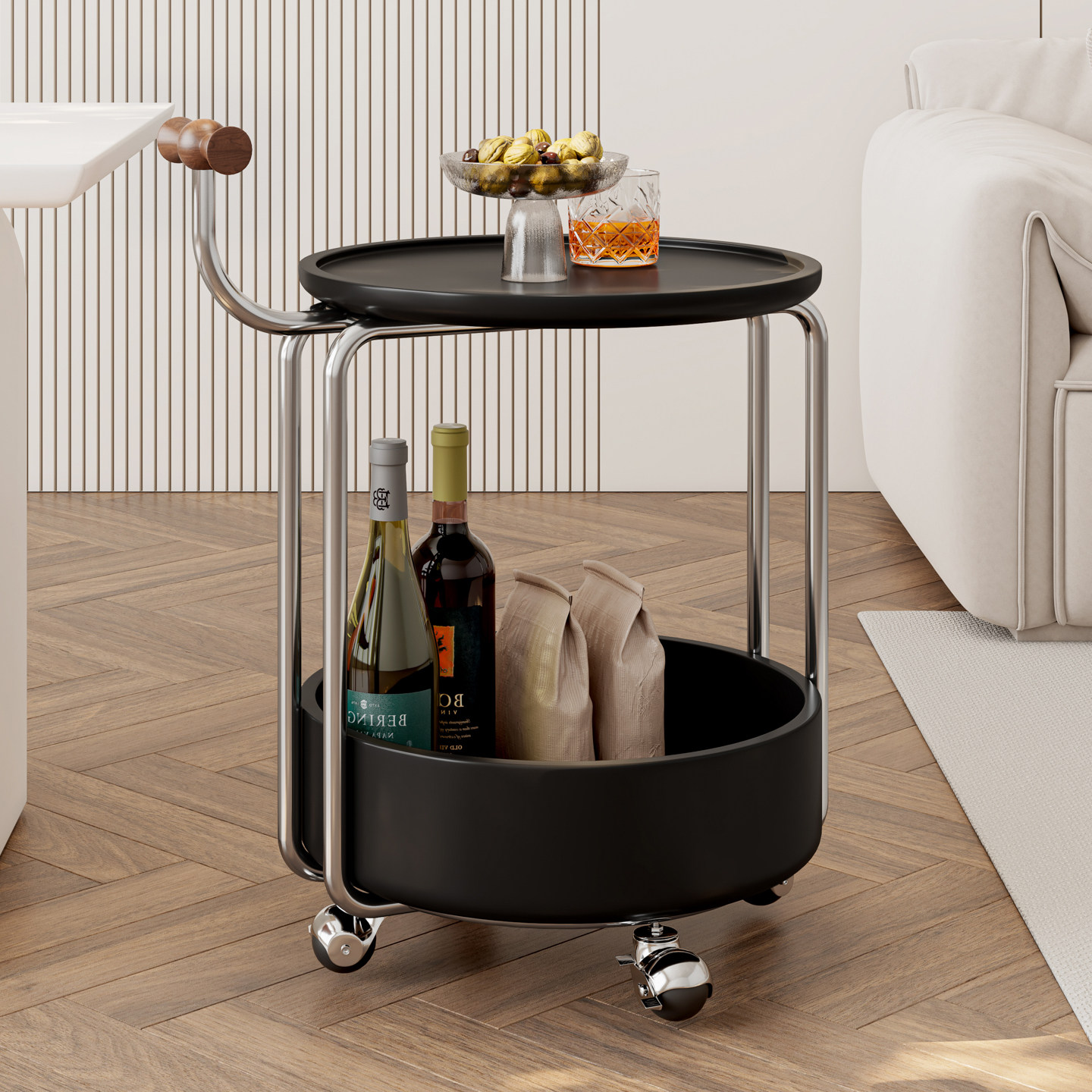 边几客厅家用沙发小户型移动推车轻奢现代简约高级感侘寂风小茶台,淘宝优惠券,粉丝福利购,淘宝优惠卷