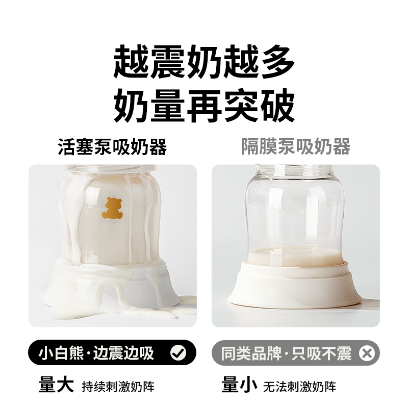 小白熊电动母乳全自动储奶袋吸奶器 小白熊母婴吸奶器