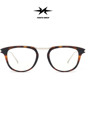 PLASTIC BRAIN复古猫眼墨镜玳瑁镜框太阳镜男女通用高级感镜架