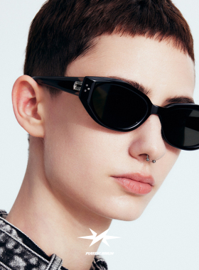 PB塑料脑袋高级感板材猫眼镜