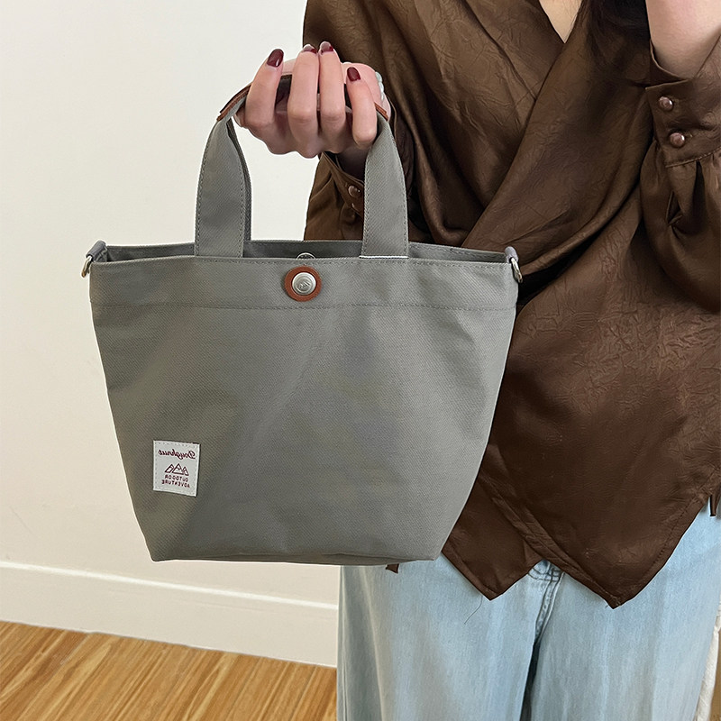 上班杂物小拎袋高级感拉链防水大容量帆布手提斜挎包超轻便托特包,淘宝优惠券,粉丝福利购,淘宝优惠卷
