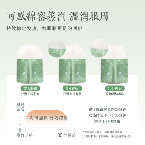 后辰决明子蒸汽眼罩缓解遮光疲劳眼罩睡眠发热眼罩草本热敷眼贴 - 图1