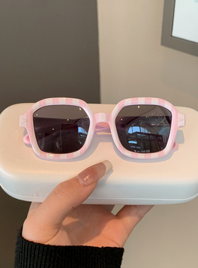 ins韩系儿童防晒偏光条纹墨镜