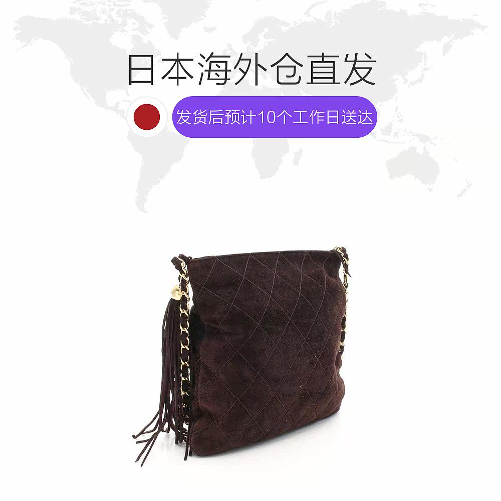 日本直邮中古chanel香奈儿绒面革 日本中古直购女士包袋