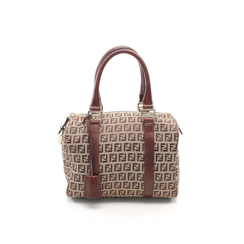 日本直邮中古fendi[b]新波士顿包 日本中古直购女士包袋