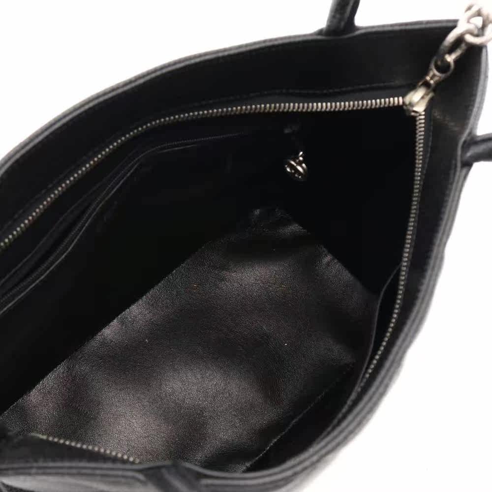 日本直邮中古chanel香奈儿皮手提包 日本中古直购女士包袋