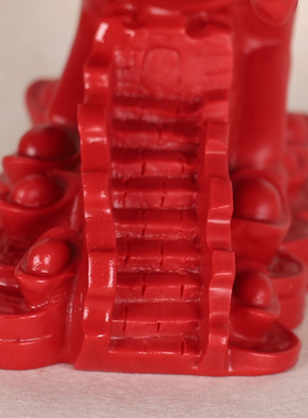 红色朱砂马摆件上发招财到成功生肖台饰设工艺品长城风水玄关家居