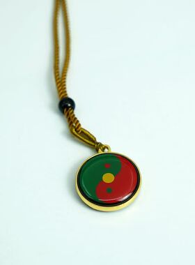 太极八卦图2.3m双面三元吊坠