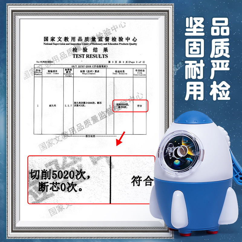 小学生转笔机创意卡通火箭潜水艇铅笔刀多功能可爱卷笔刀刨削笔机-图3