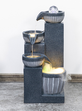 谢艺自动流水摆件循环水免费刻字