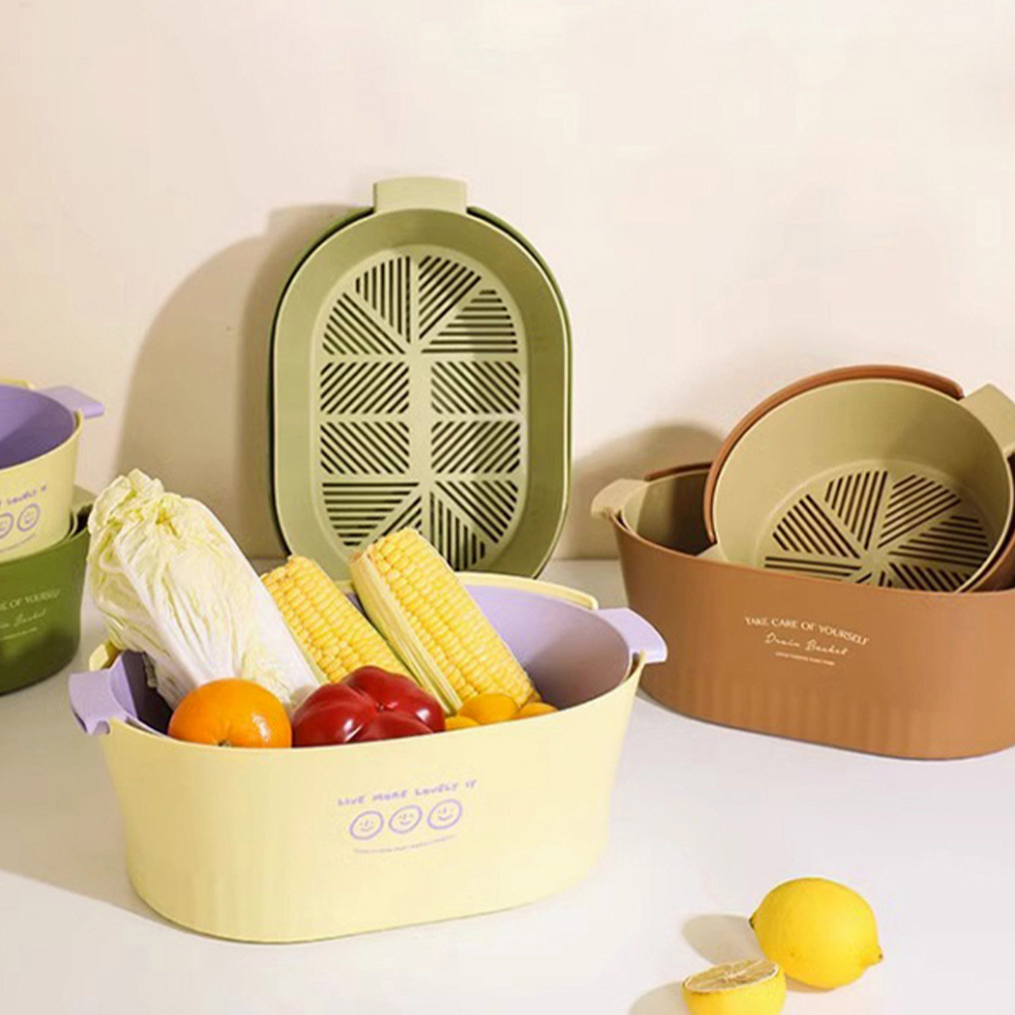 Auramoon.Forever.沥水篮洗菜盆厨房水果盘洗菜篮子淘米 | 永木,淘宝优惠券,粉丝福利购,淘宝优惠卷