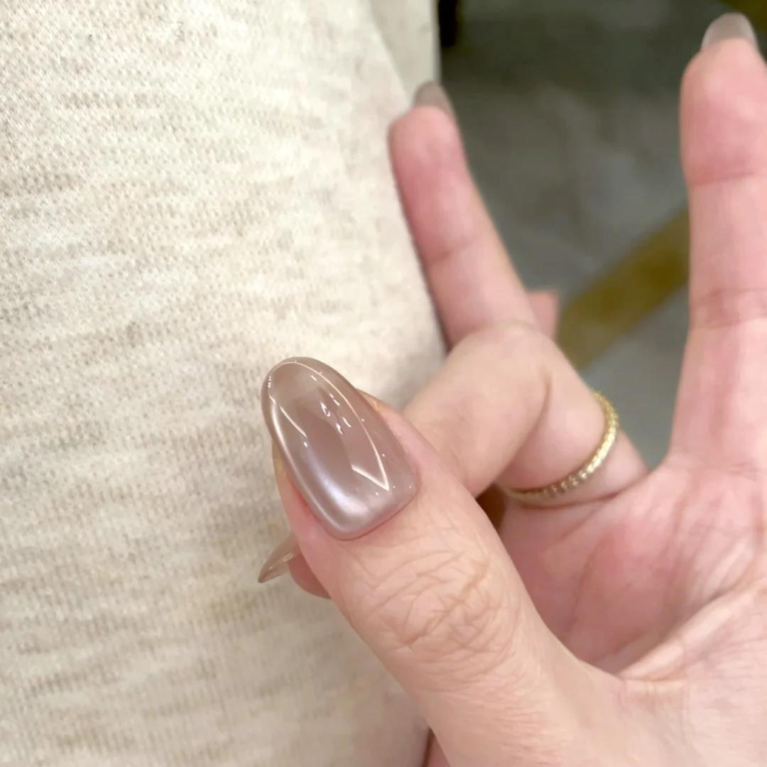 纯色猫眼手工穿戴甲显白短杏仁中长款2025新款高级感指甲贴片美甲,淘宝优惠券,粉丝福利购,淘宝优惠卷