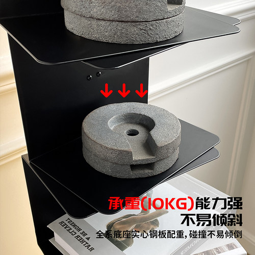 Keijo 隐藏式书架置物架落地灯现代北欧书房卧室带灯装饰氛围感 - 图2