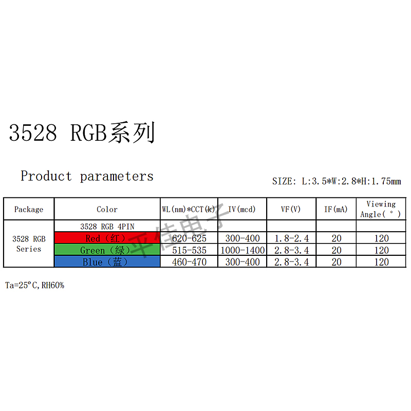 3528幻彩雾状灯珠贴片LED发光二极管透明高亮内置IC可编程WS2812B - 图2