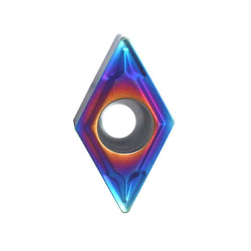 DCMT070204内外圆镗孔刀粒钢件不锈钢55度七彩高硬菱形数控刀片 - 图3