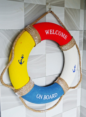 地中海风主题背景墙挂件房间海洋