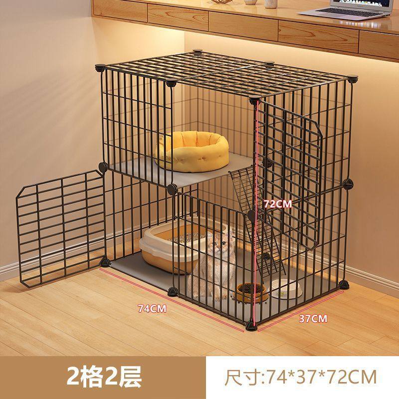 猫笼家用室内幼猫双层别墅猫咪用品带厕所超大自由空间猫舍不占地,淘宝优惠券,粉丝福利购,淘宝优惠卷