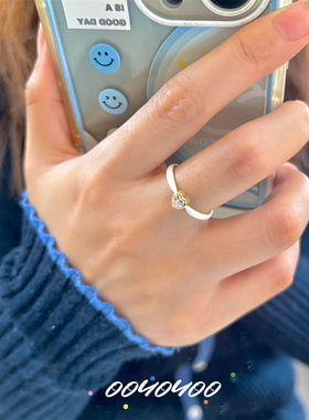 女铜镀金简约气质秀气可调节戒指