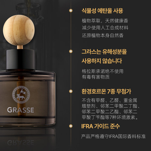 Bullsone劲牛王韩国GRASSE山姆同款汽车用高级感车载香薰车内香水 - 图2