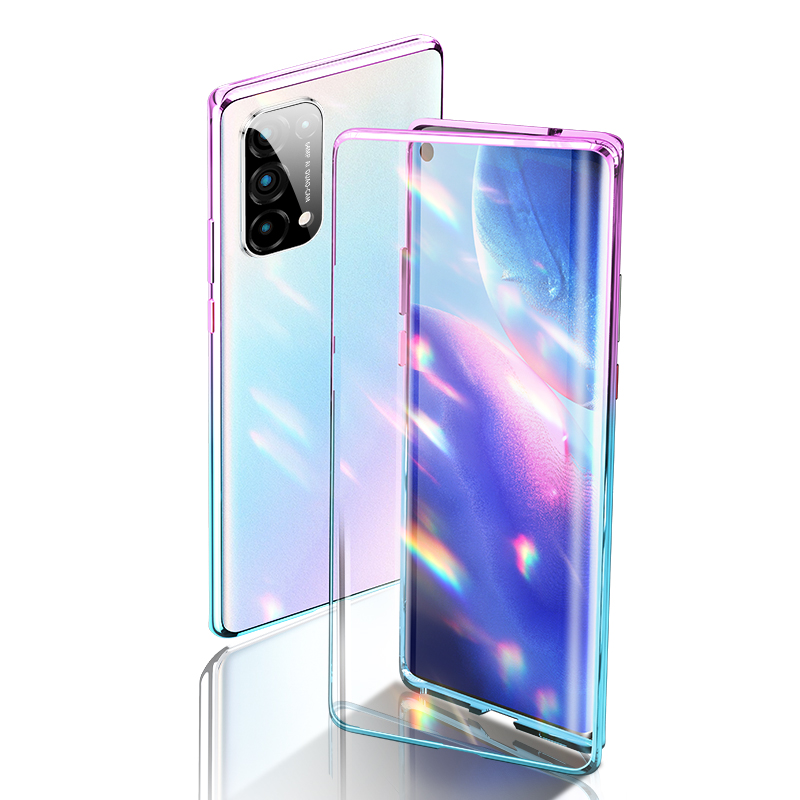 opporeno5手机壳reno5pro十手机套全包防摔opporeno4pro外壳透明磁吸保护套reno3机壳网红女男新款pro+适用于 - 图0