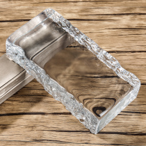 Glass Brick Honeycomb Textured Square Partition Wall Genguan Hotel Bar Light Transmission Curtain Wall View Wall Brick White Crystal Brick